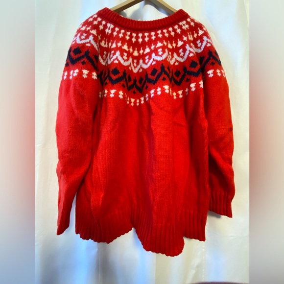 EUC J.Crew fairisle crew neck sweater plus size 3x - Picture 2 of 8